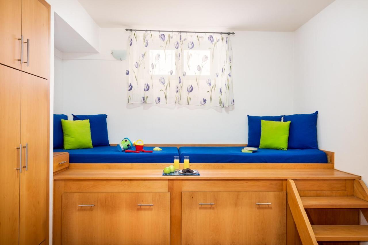 Beachfront Villa Turquoise With Private Pool, Bbq And Ping Pong Table Ханья Экстерьер фото